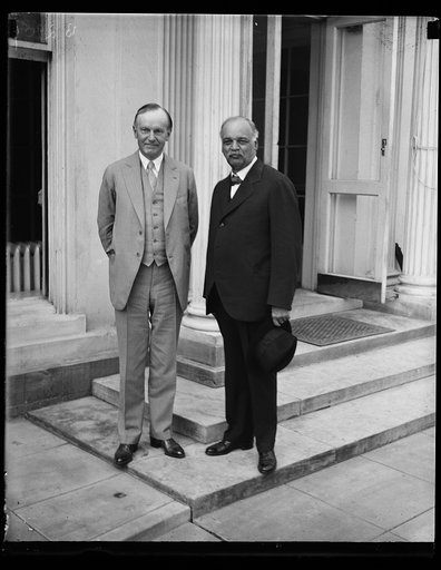 Calvin Coolidge and Charles Curtis at White House, Washington, D.C.