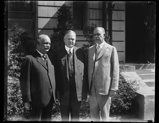 Charles Curtis, Herbert Hoover and Hubert Work