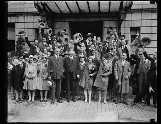 Hubert Work, Herbert Hoover and group