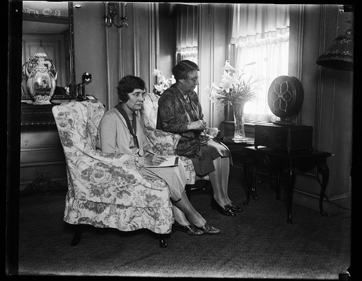 Women listening to radio?