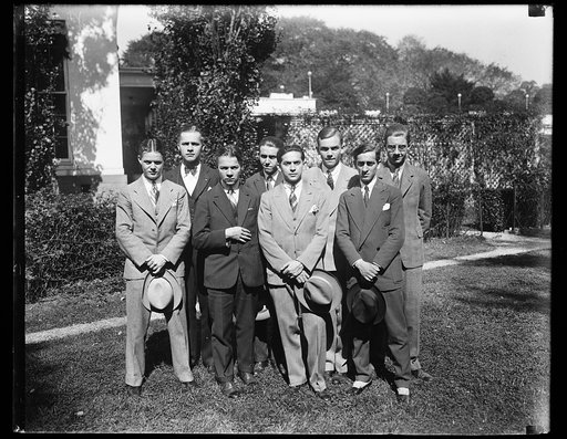 Group of young men. White House, Washington, D.C.