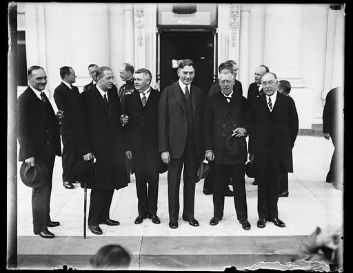 Group, Curtis Wilbur, center; White House, Washington, D.C.