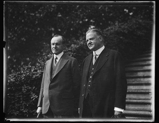 Calvin Coolidge and Herbert Hoover