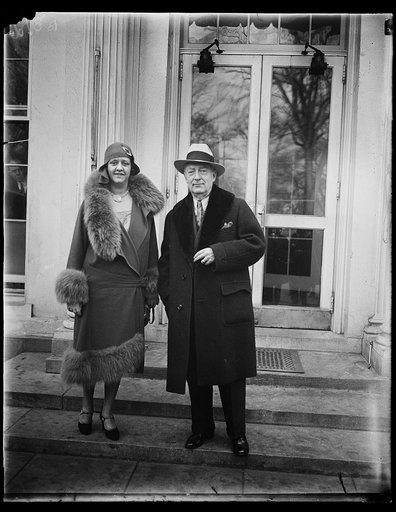 Callers at White House. Howard Chandler Christy, noted artist, with Mrs Christy were interesting visitors at the White House today