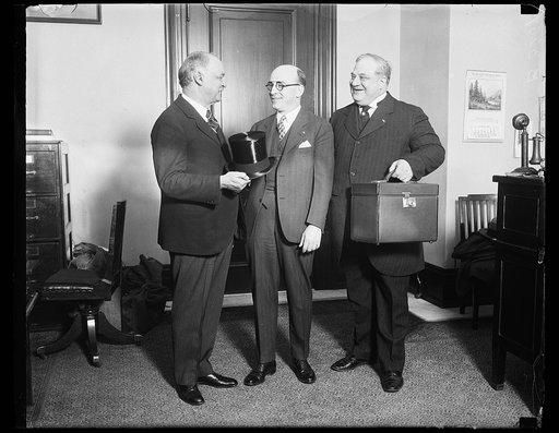 Charles Curtis, left