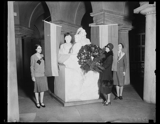 Sculpture: Portrait Monument to Lucretia Mott, Elizabeth Cady Stanton and Susan B. Anthony. U.S. Capitol, Washington, D.C.