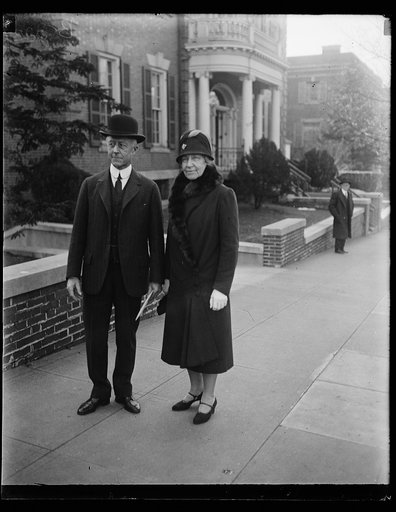 Charles F. Adams, left