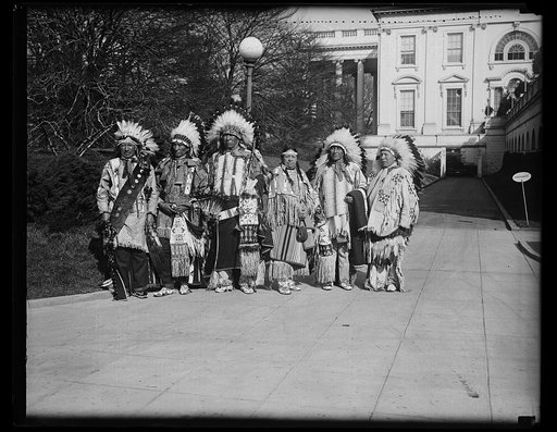 Native Americans at White House, Washington, D.C.