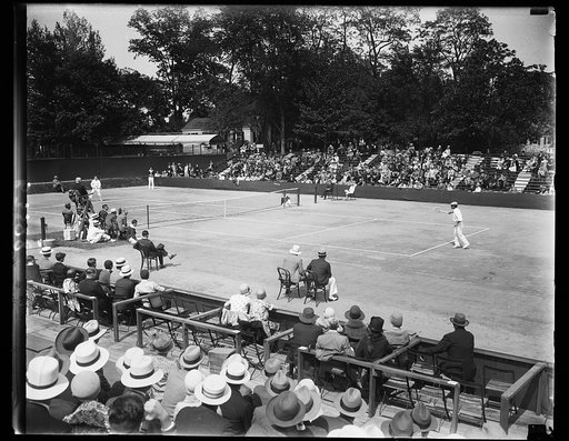 Davis Cup watchers at Chevy Chase Club