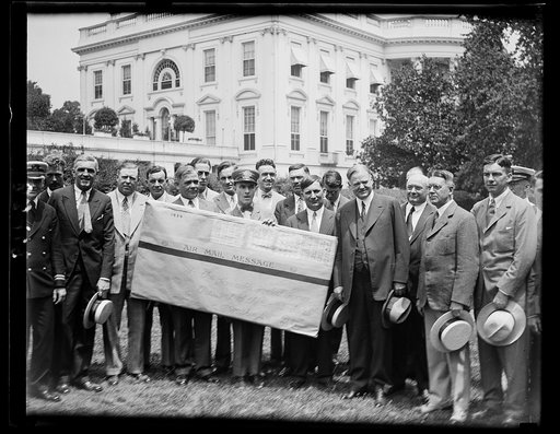 60,000 school children from Cleveland invite Hoover to Air Rods [White House, Washington, D.C.
