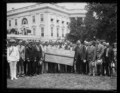 60,000 school children from Cleveland invite Hoover to Air Rods [White House, Washington, D.C.