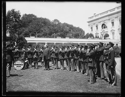 Boys harmonica band at White House