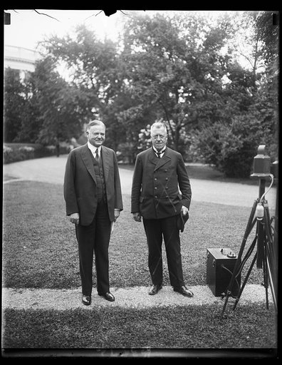 Dr. Eckener and Pres. Hoover [White House, Washington, D.C.