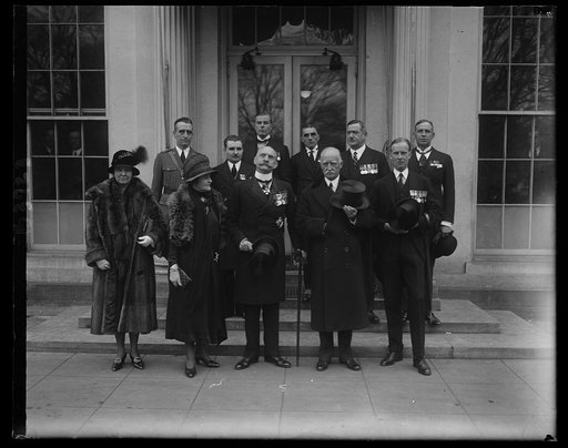 British War Veterans group at White House. 12/9/29