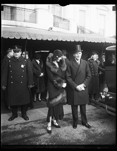 German Ambassador and ? Brittwitz at White House New Year's Reception, 1/1/30
