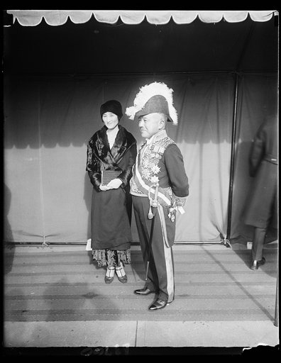 Jap. Ambassador and [...] Debuchi at White House New Year's reception, 1/1/30