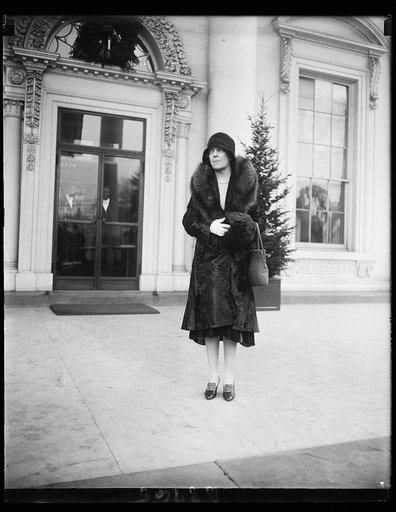 Mrs. Longworth. Mrs. Nicholas Longworth, snapped at the White House as she left the New Year Day reception