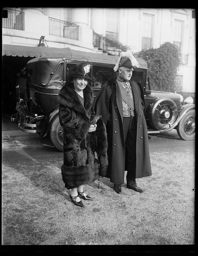 Sir Esme Howard and Lady Isabella Howard as they appeared at the White House for the New Years reception