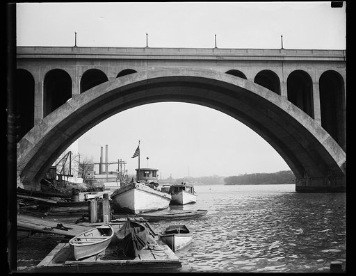 Potomac River, Washington Monument in background; Washington, D.C.