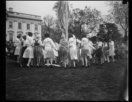 May pole at White House, Washington, D.C.