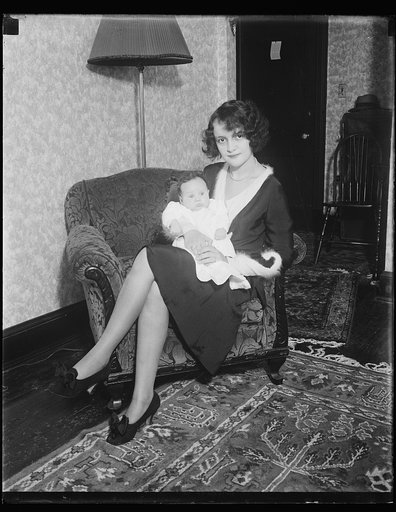 Woman holding baby