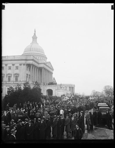 Crowd outside U.S. Capitol, Wsahington, D.C.