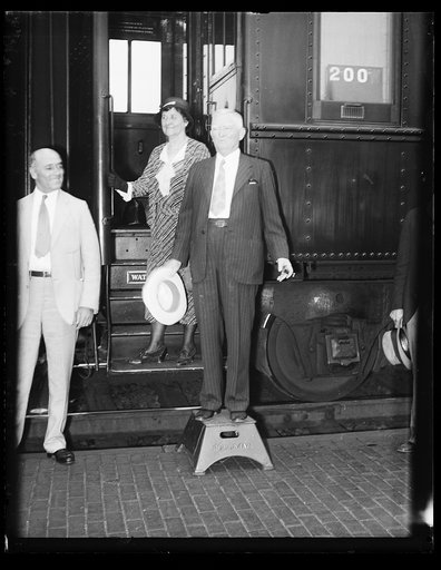 John Nance Garner and Mariette Rheiner Garner at train