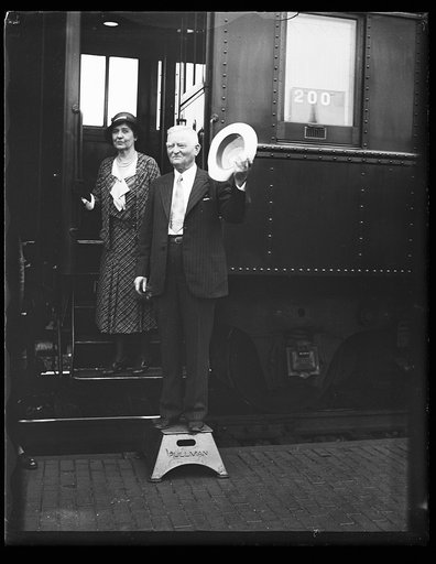 John Nance Garner and Mariette Rheiner Garner at train