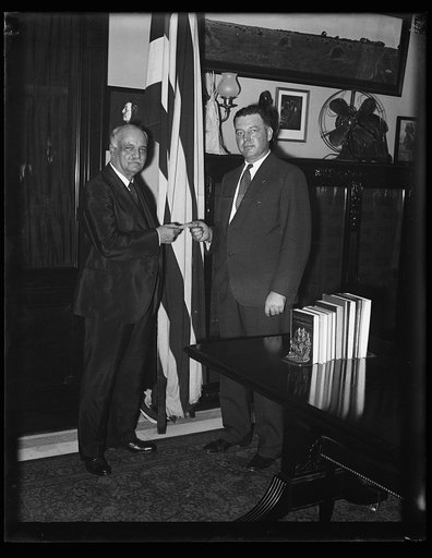 Charles Curtis, left