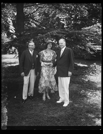 Herbert Hoover, right