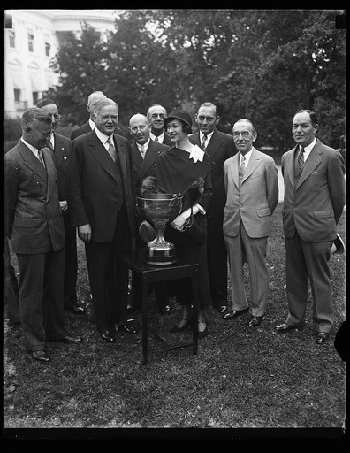Herbert Hoover and group. White House, Washington, D.C.