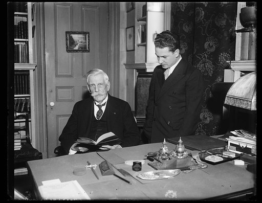 Oliver Wendell Holmes, Jr., left