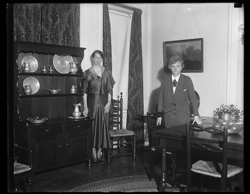 Eleanor Roosevelt, left