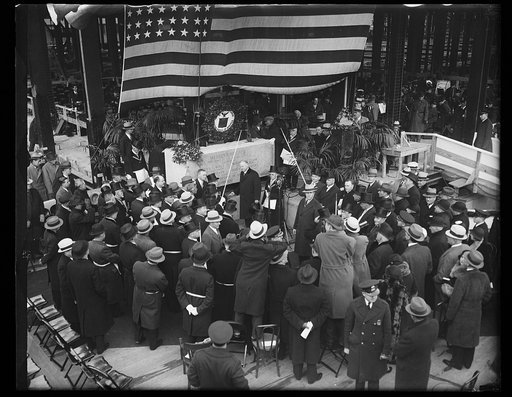 Herbert Hoover at ceremony