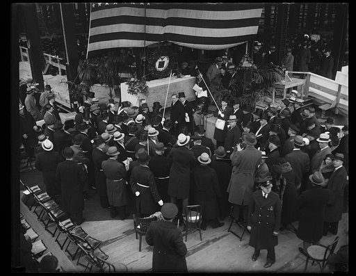 Herbert Hoover at ceremony