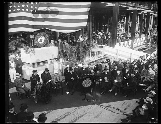 Herbert Hoover at ceremony