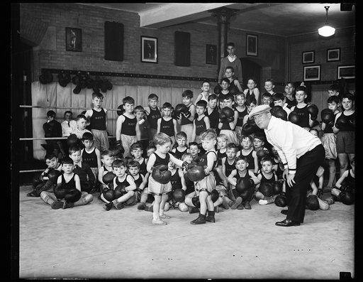 Navy children boxing