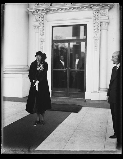 Eleanor Roosevelt at White House, Washington, D.C.