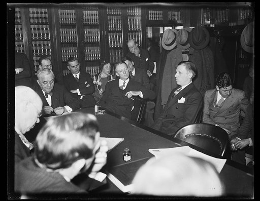 Group; George Norris at head of table