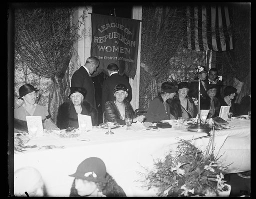 League of Republican Women of the District of Columbia; Lou Hoover, center