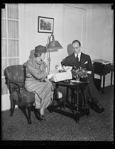 Anna Roosevelt Dall and James Roosevelt, children of Franklin and Eleanor Roosevelt