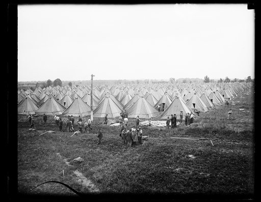 Tents, military camp
