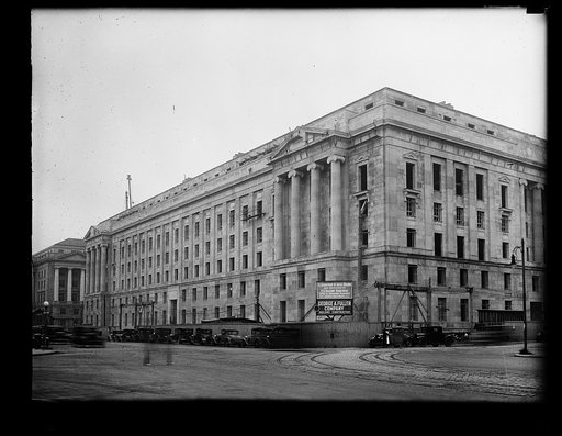 U.S. Department of Justice building under construction. Washington, D.C.