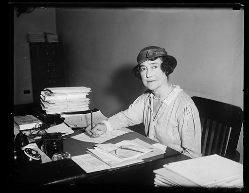 Woman at desk in office