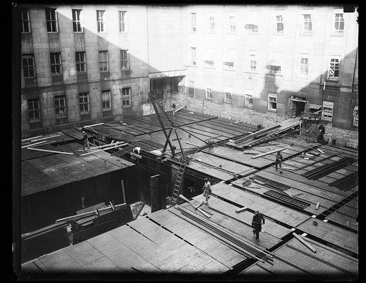Construction at building