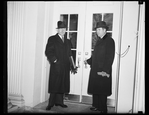 Robert La Follette, Jr., right. White House, Washington, D.C.