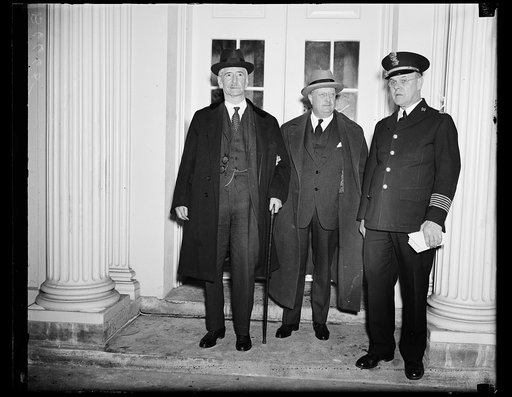 Claude Swanson, left. White House, Washington, D.C.