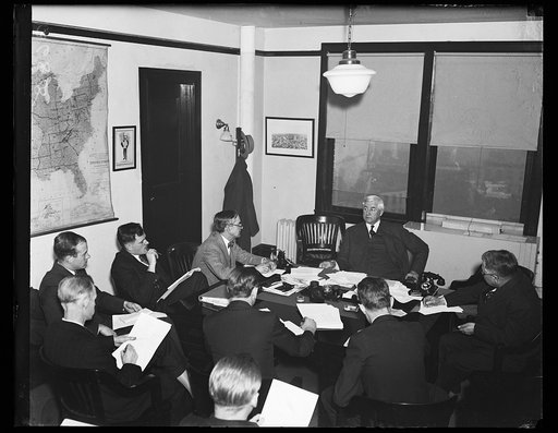 Jesse H. Jones at desk