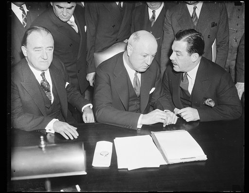 Group; James Farley, center front