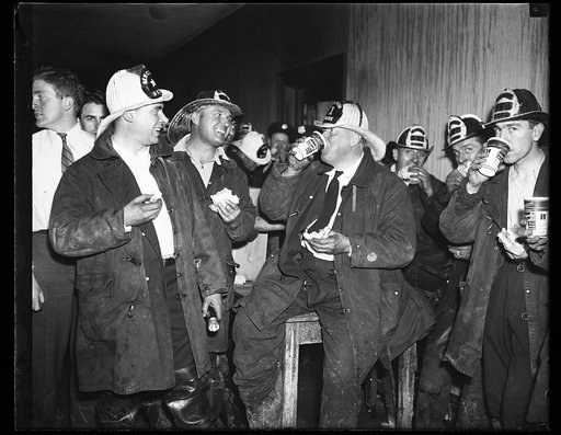 Aftermath of fire at City Post Office, near Union Station, Washington, D.C., which occured on Dec. 13, 1935